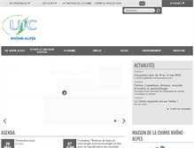 Tablet Screenshot of chimie-rhonealpes.org